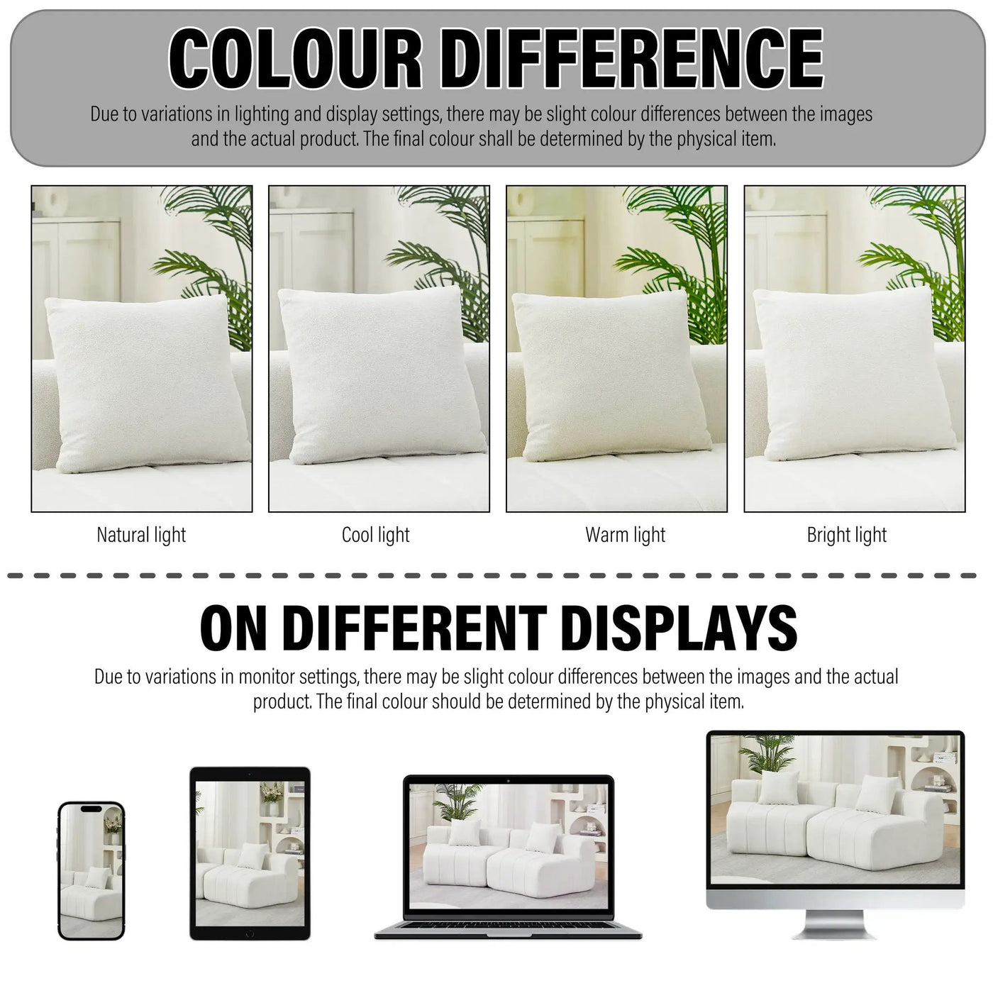 Modular Sectional Sofa With 2 Pillows, Symmetrical Design by HouseOfZazla