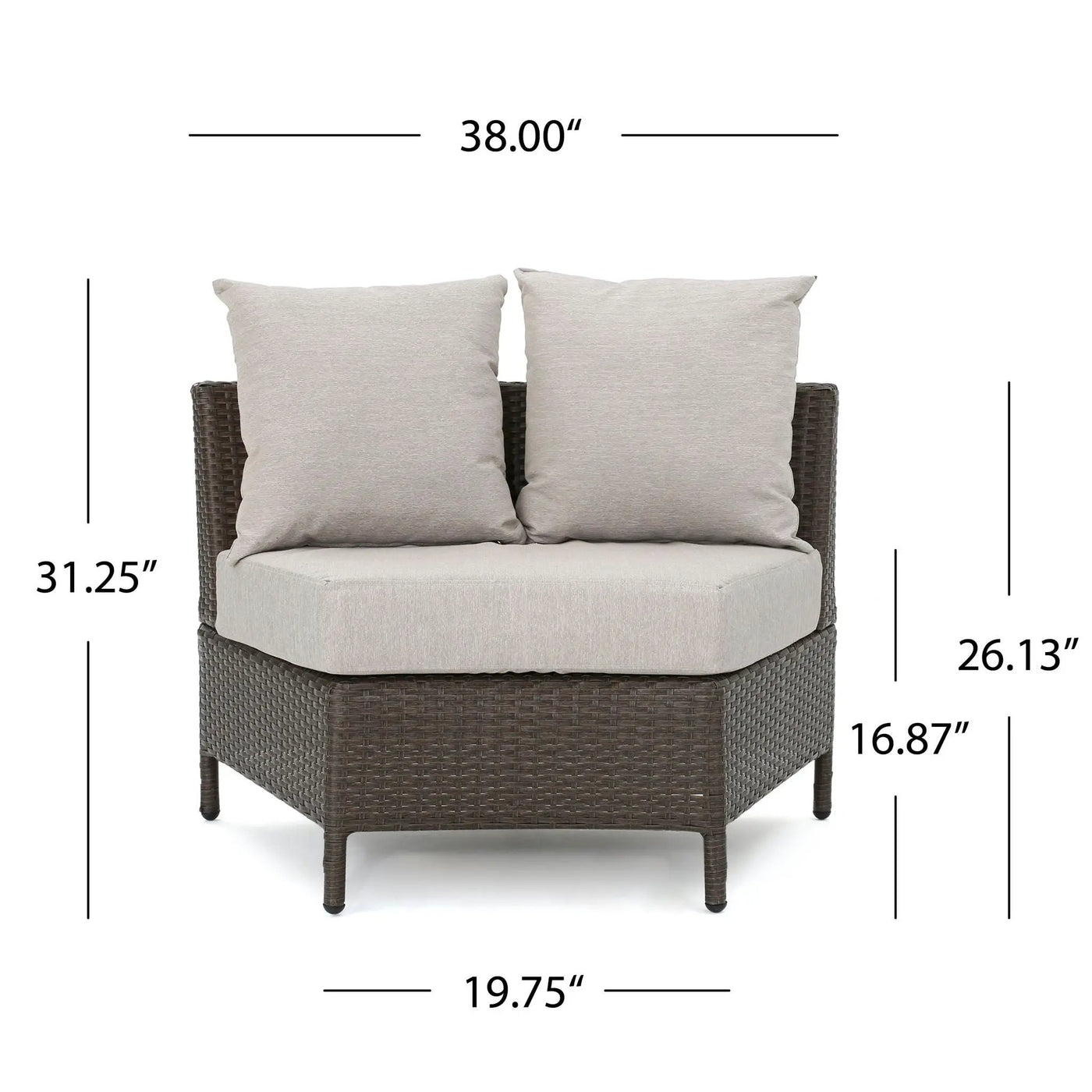 Pt Limon Modern Outdoor Single Sofa by HouseOfZazla