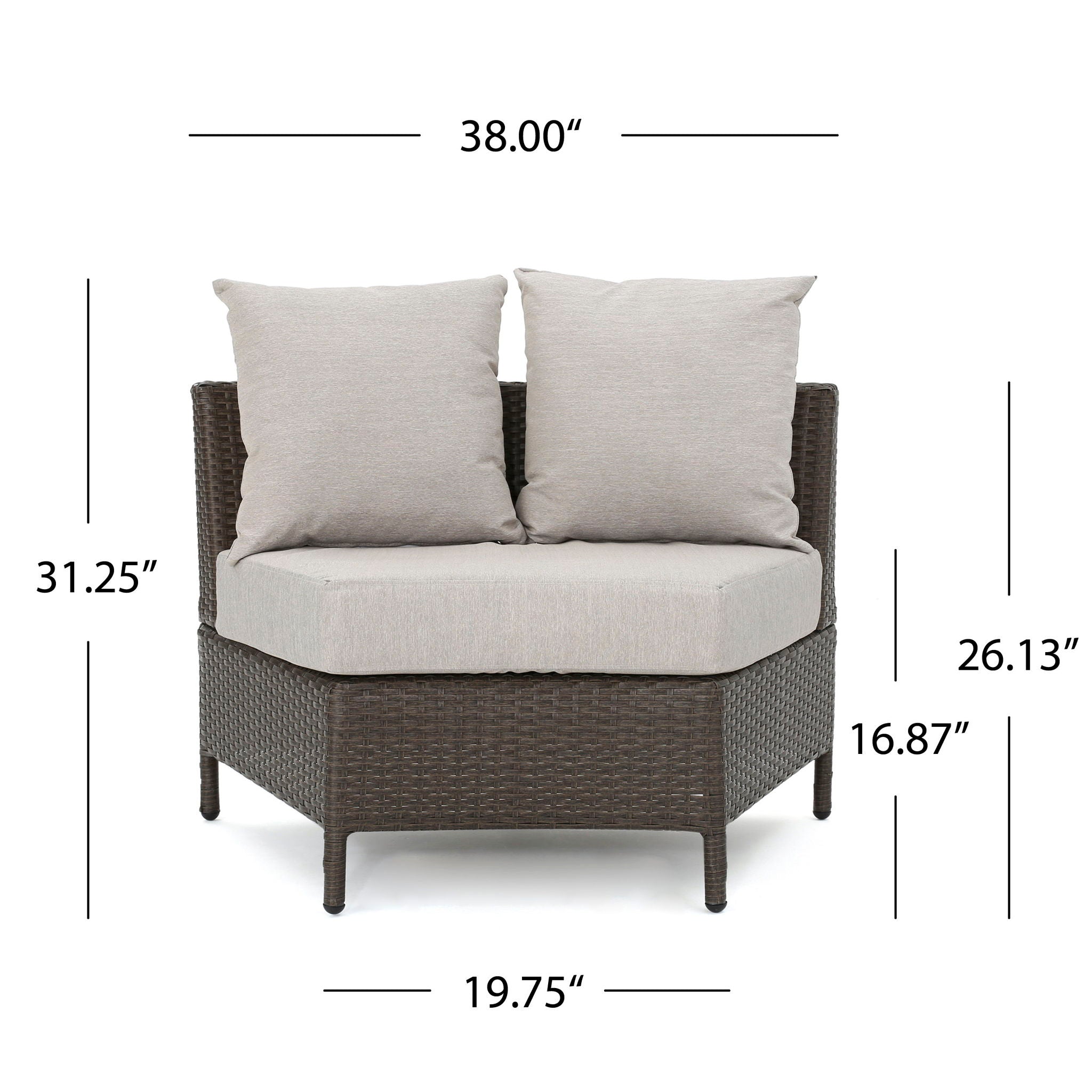 Pt Limon Modern Outdoor Single Sofa by HouseOfZazla