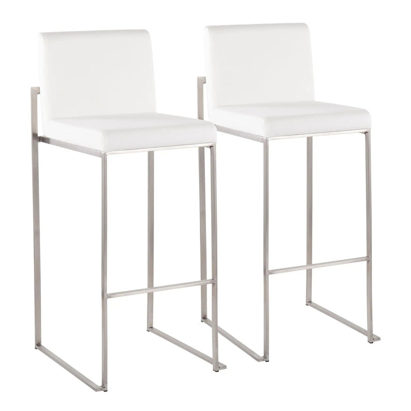 Fuji - Contemporary And Modern Elegance High Back Barstool by Unique Piece Furniture