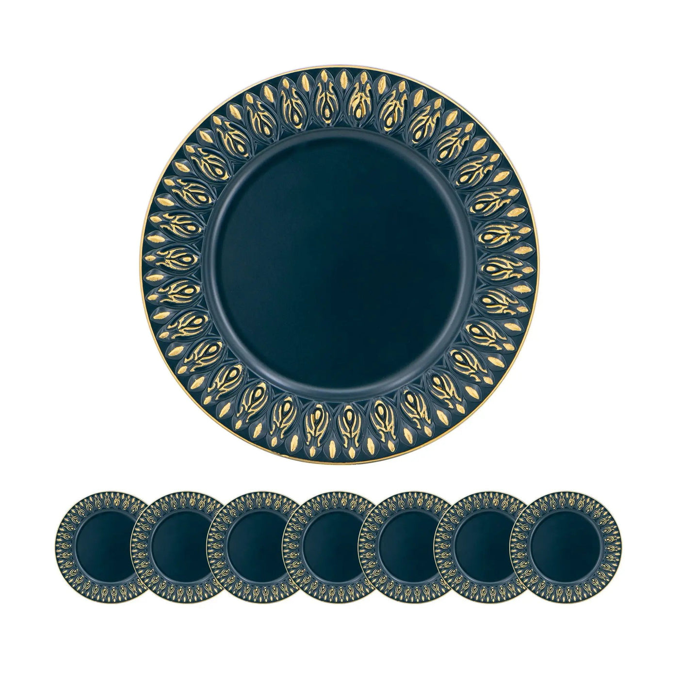 Elegant Plastic Charger Plate (Set of 8) by HouseOfZazla