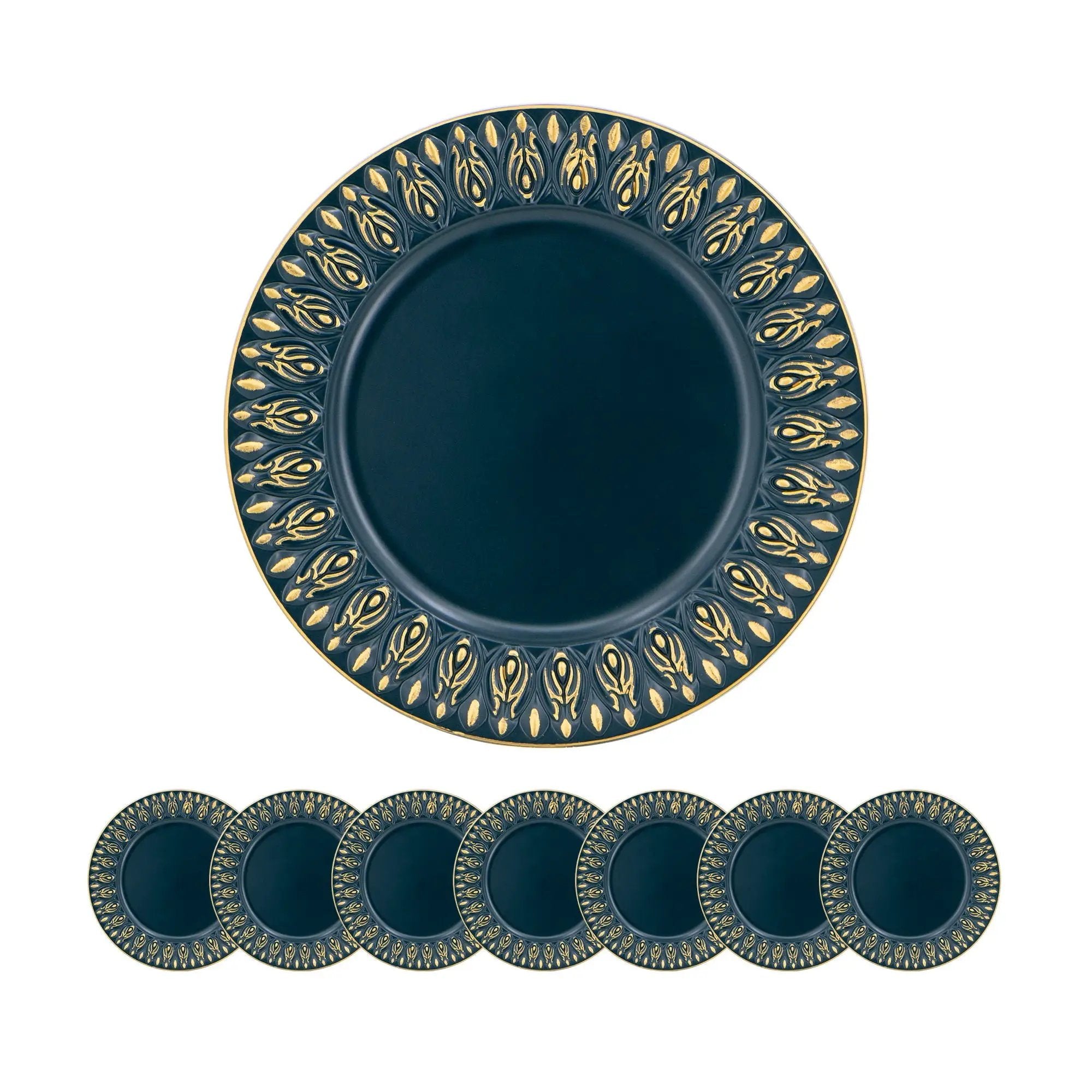 Elegant Plastic Charger Plate (Set of 8) by HouseOfZazla