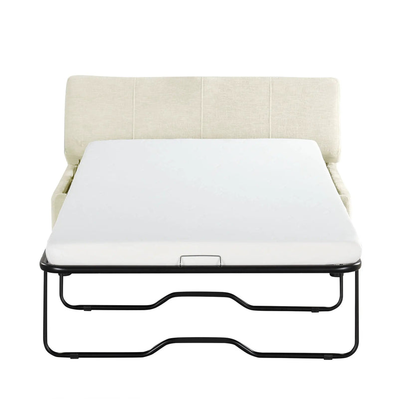 Twin Size Folding Ottoman Sleeper Bed With Mattress Convertible Guest Bed