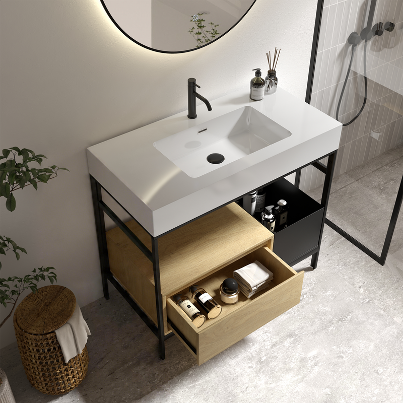 Forte 36" Industrial Style Bathroom Vanity by HouseOfZazla