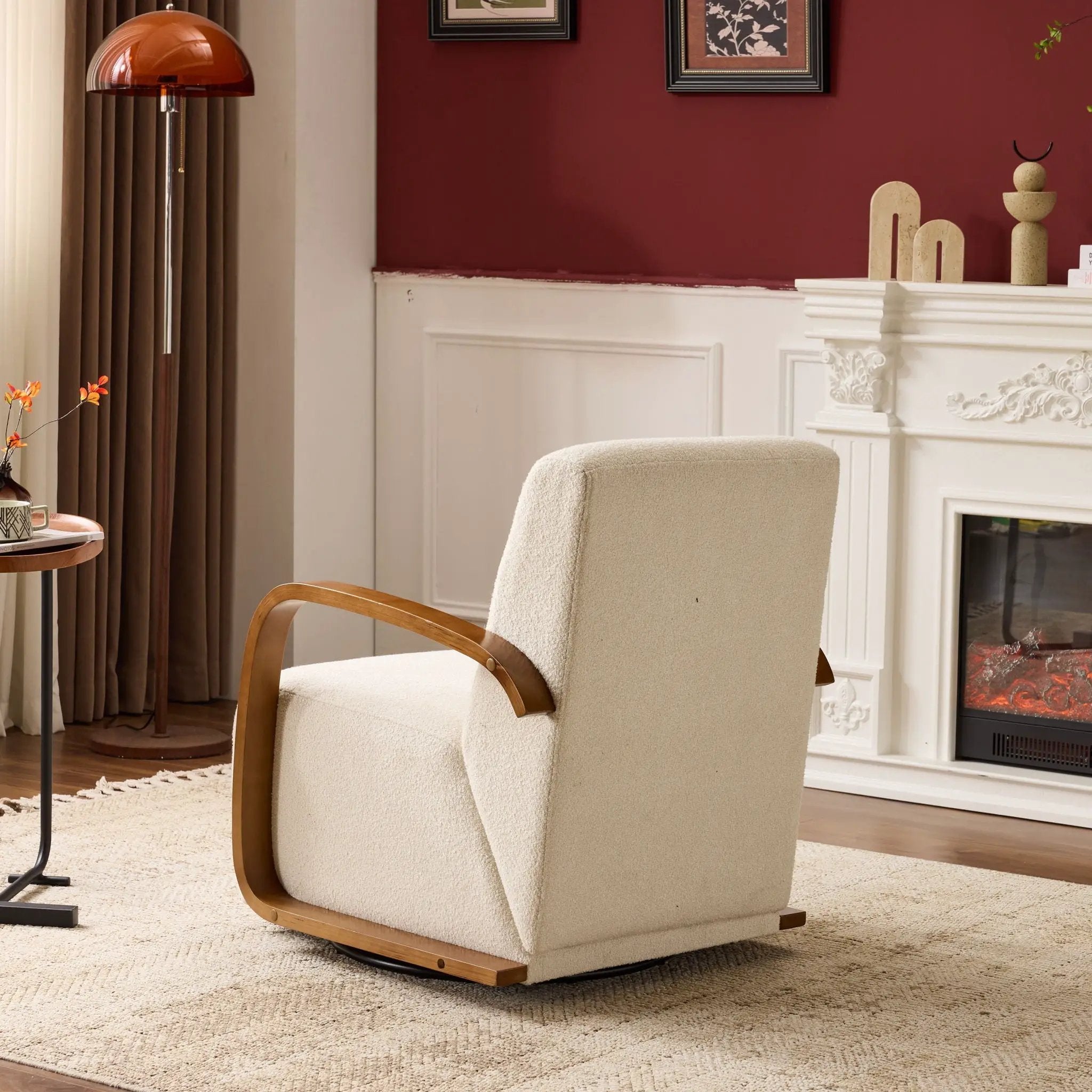 Swivel Accent Rotatable Ergonomic Single Chair For Living Room by HouseOfZazla
