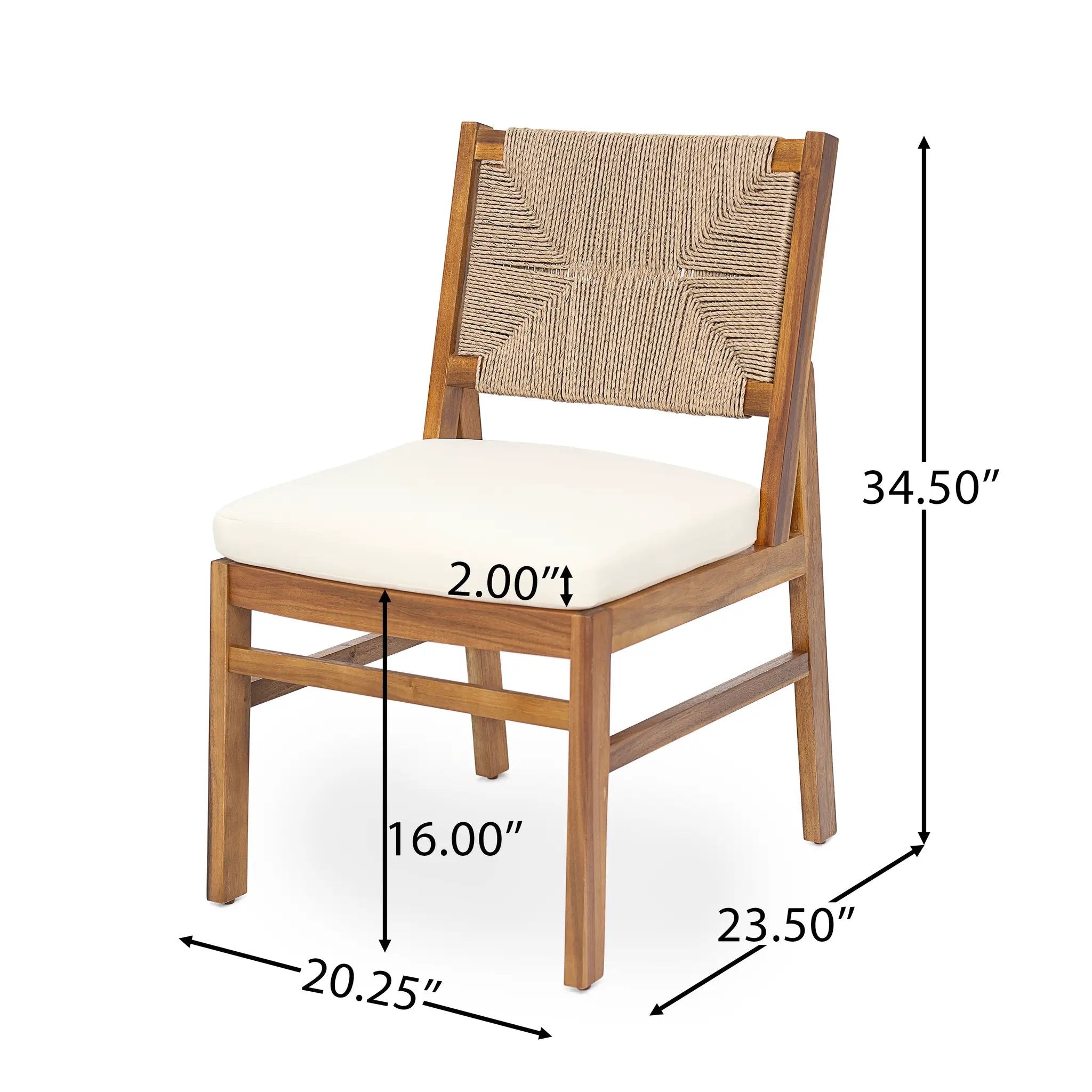 Outdoor 7 Piece Patio Rustic Acacia Wood Dining Set by HouseOfZazla