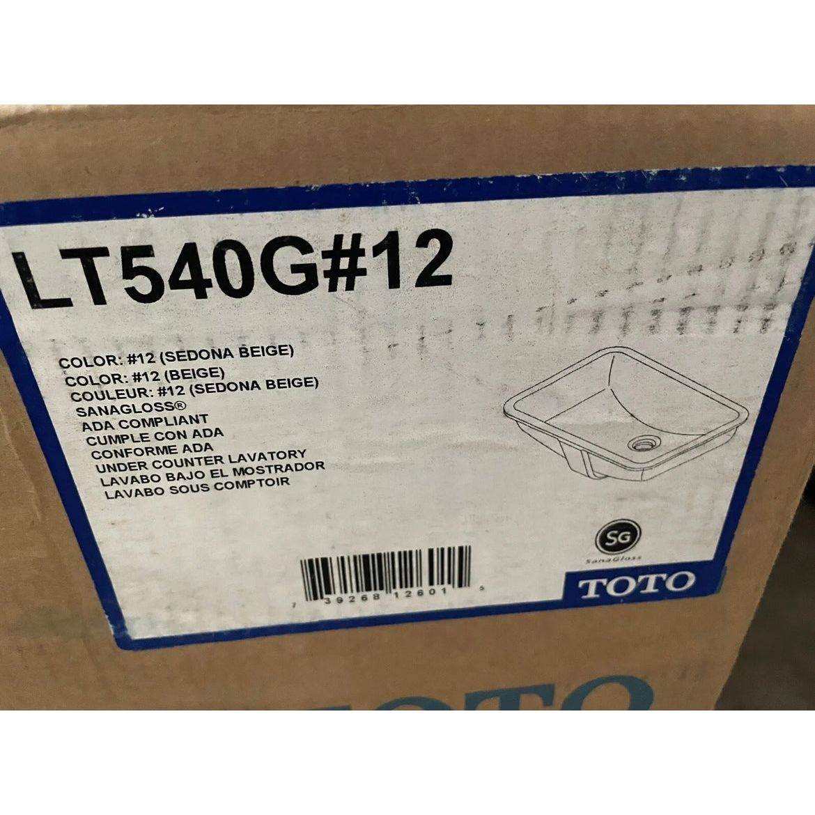 Toto LT540G#12- Under Counter Lavatory W/ Cefiontec, Sedona Beige by Selzalot