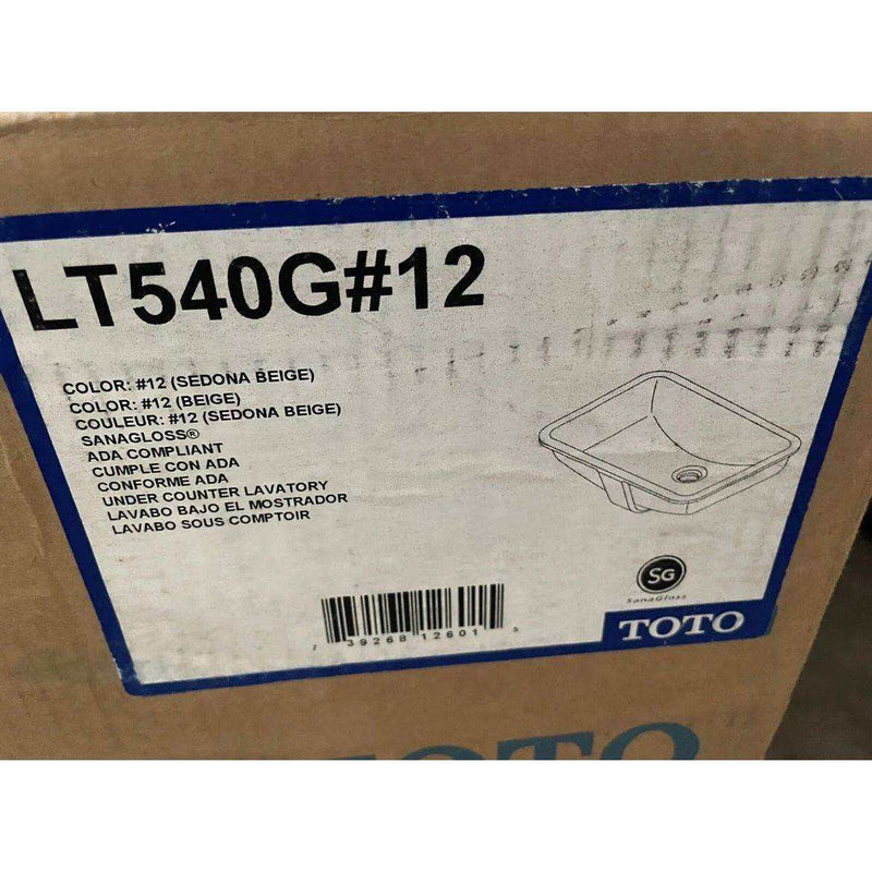 Toto LT540G#12- Under Counter Lavatory W/ Cefiontec, Sedona Beige by Selzalot