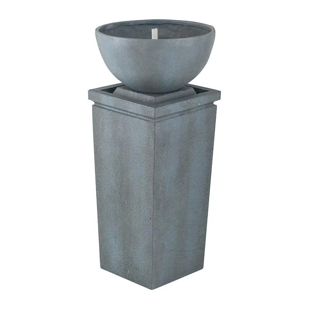 Zen Bowl Water Fountain, Outdoor Bird Feeder / Bath Fountains, Relaxing Water Feature For Garden by Unique Piece Furniture
