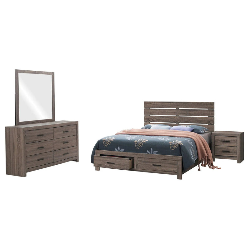 Brantford 4-piece Queen Bedroom Set Barrel Oak by Unique Piece Furniture