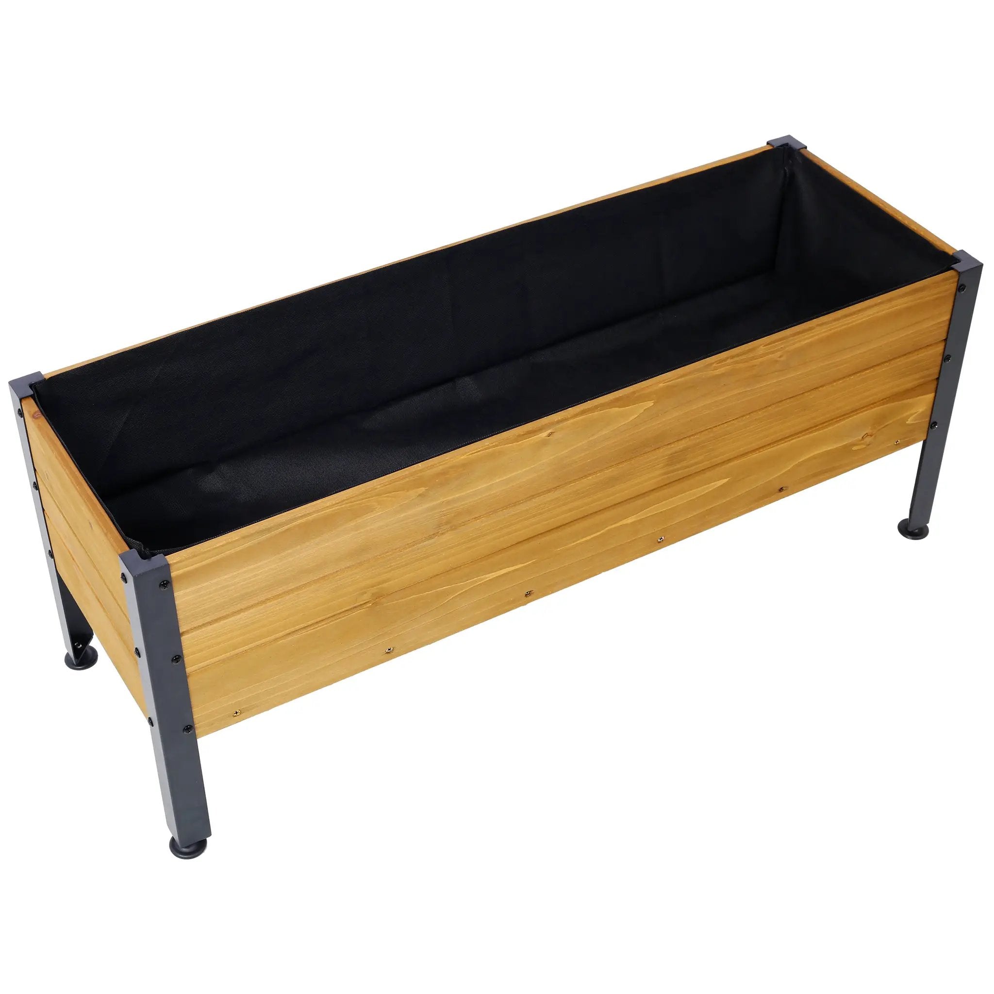 Wood Rectangular Garden Planter Box by HouseOfZazla