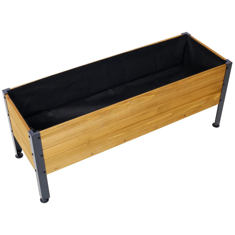 Wood Rectangular Garden Planter Box by HouseOfZazla