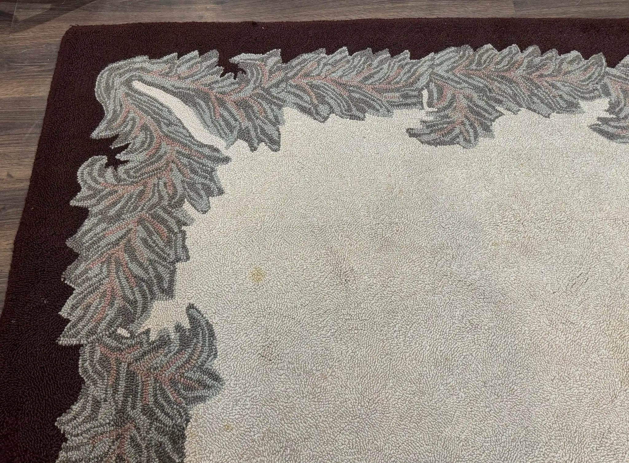 Palace Size American Hooked Rug 11x20 Aubusson Style Ivory by Jewel Rugs