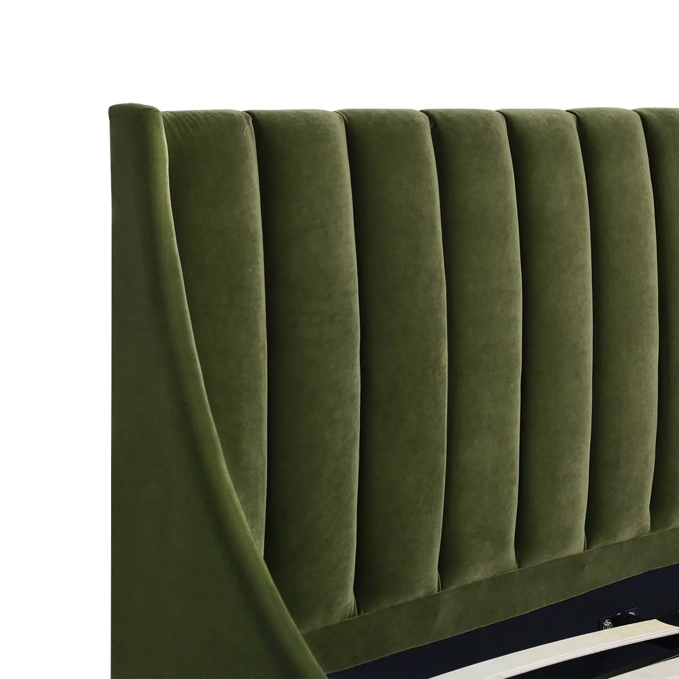 Aspen - Vertical Tufted Modern Headboard Platform Bed Set by HouseOfZazla