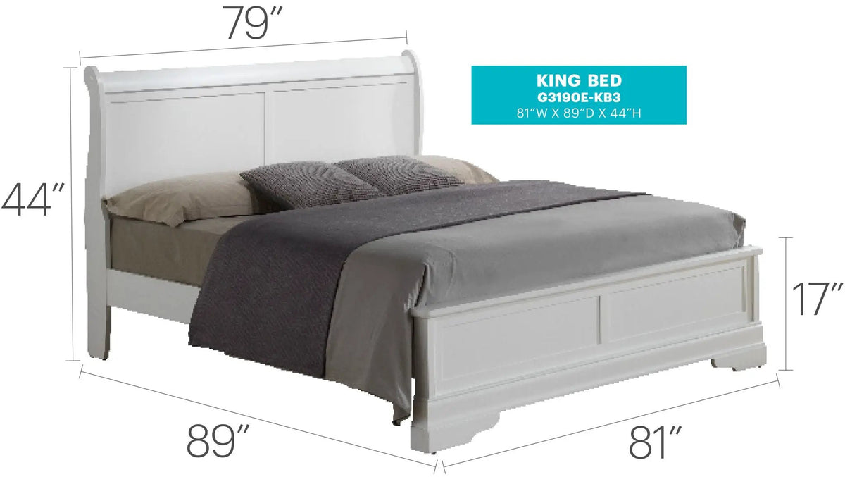Sleigh Bed With Low Footboard by HouseOfZazla