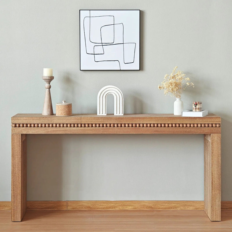 Modern Rustic Wood Table, Rectangular Living Room Center Table With Floating Top Design by HouseOfZazla