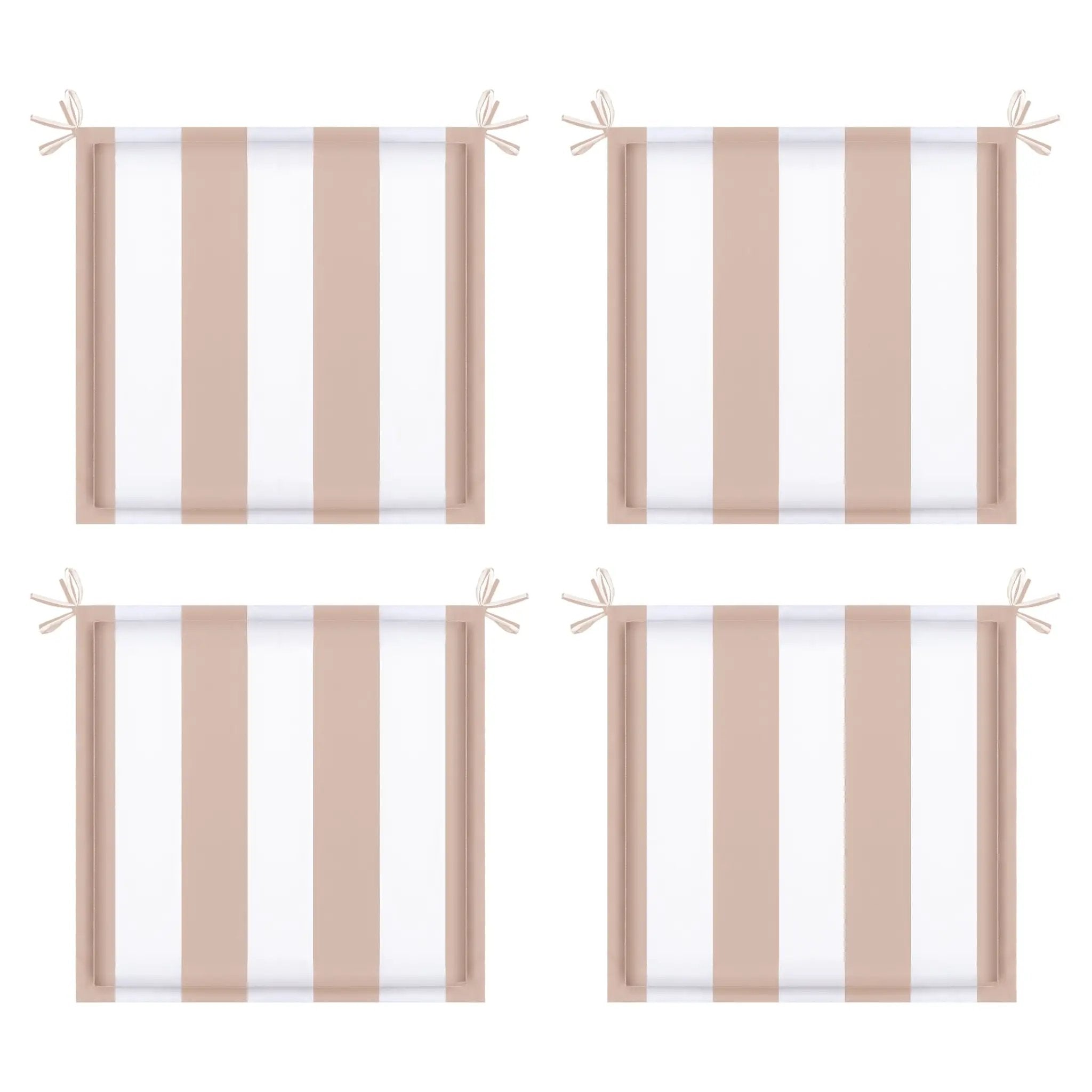 4PCS Outdoor Patio Seat Cushion Replacement with Ties