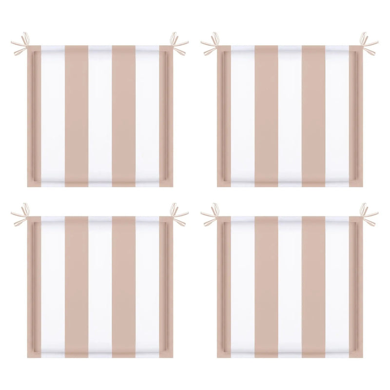 4PCS Outdoor Patio Seat Cushion Replacement with Ties