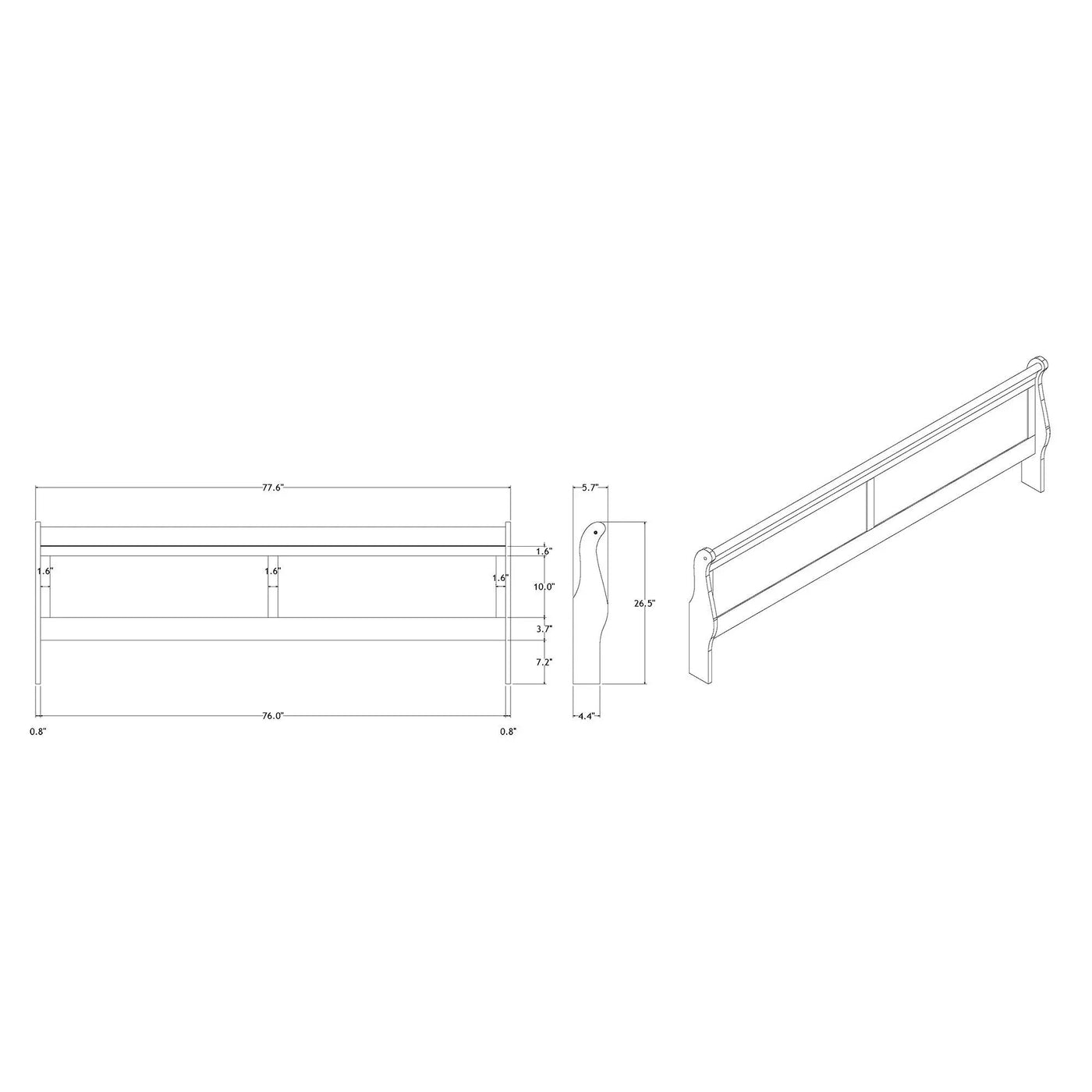Charlston - Bed With LED by HouseOfZazla