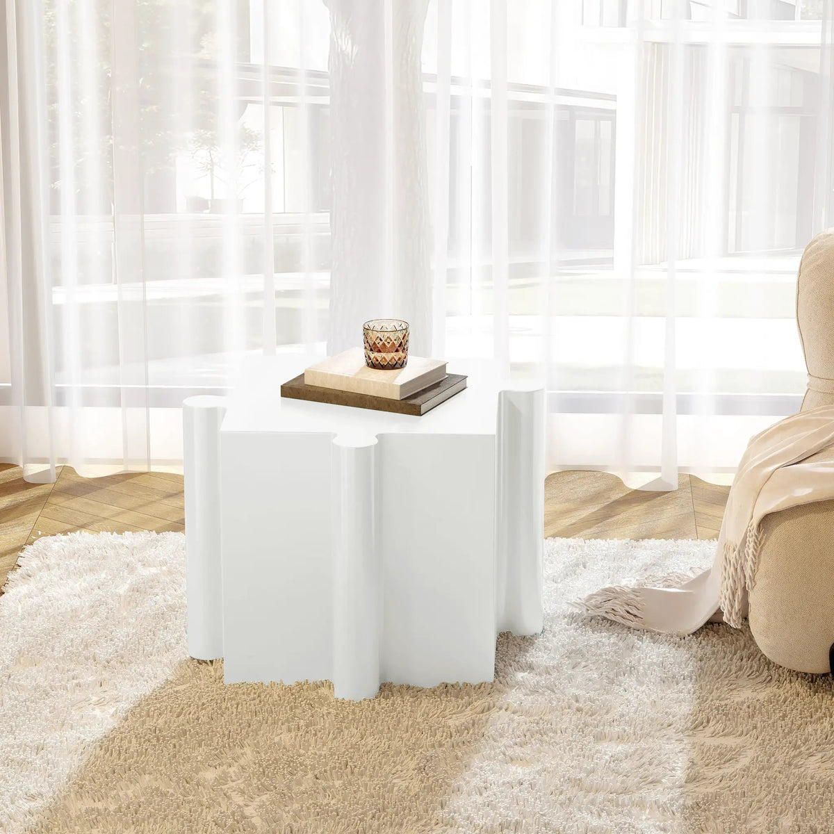 Puzzle Art Side Table by HouseOfZazla