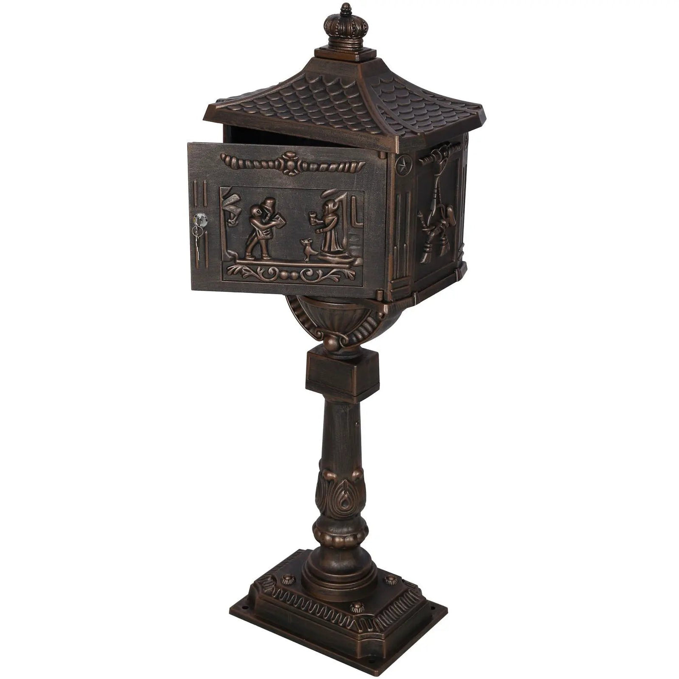Cast Aluminum Mail Box, Postal Box, Mailbox by HouseOfZazla