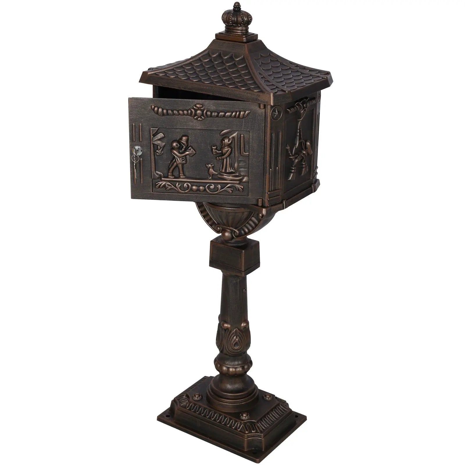 Cast Aluminum Mail Box, Postal Box, Mailbox by HouseOfZazla