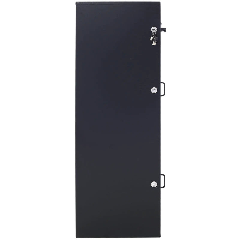 Large Steel Freestanding Floor Parcel Package Drop With Locking Letterbox Drop Mail Box With Multi Compartments - Black by HouseOfZazla