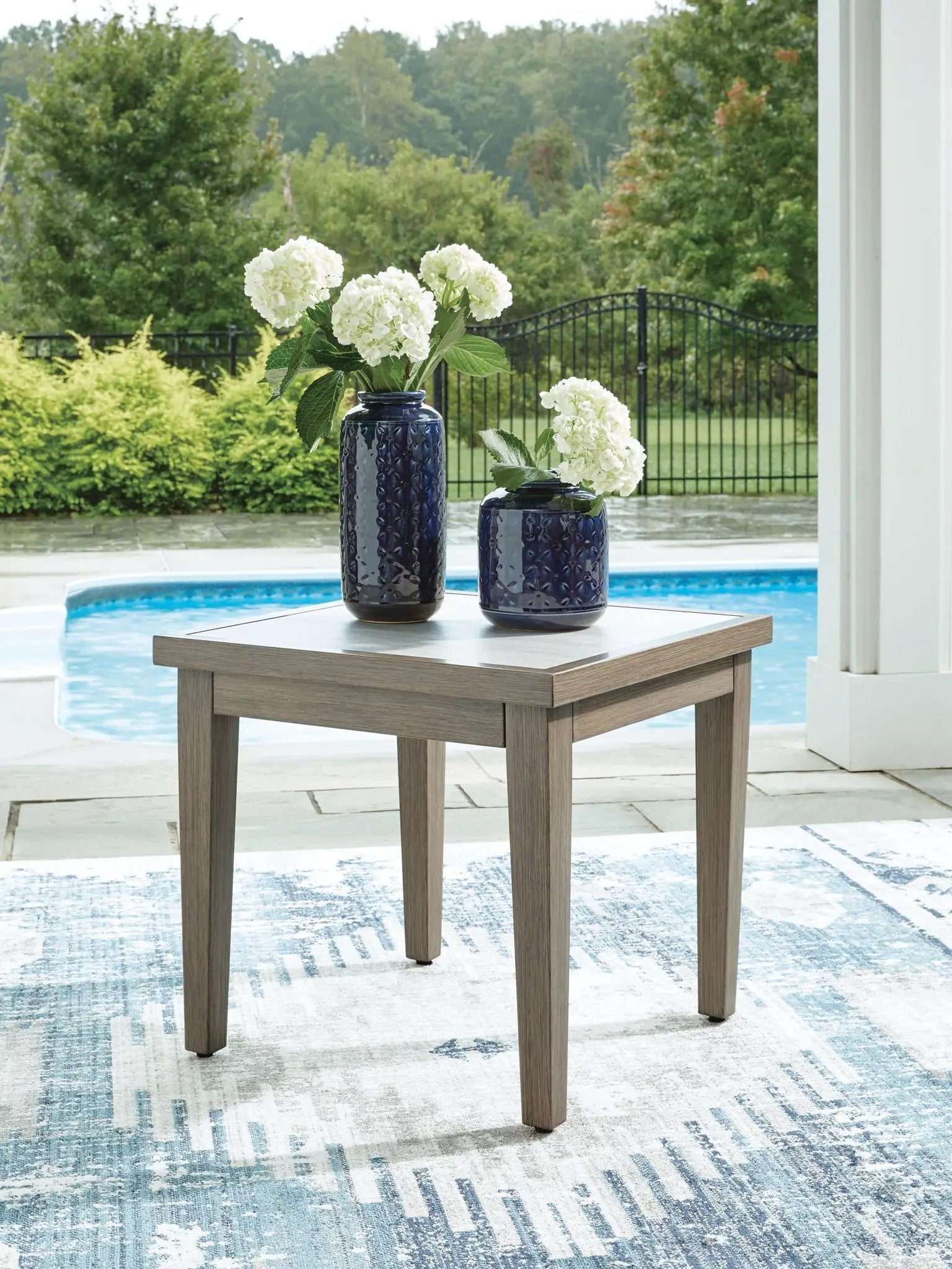 Rainier Ranch - Square End Table - Brown / Beige by Unique Piece Furniture