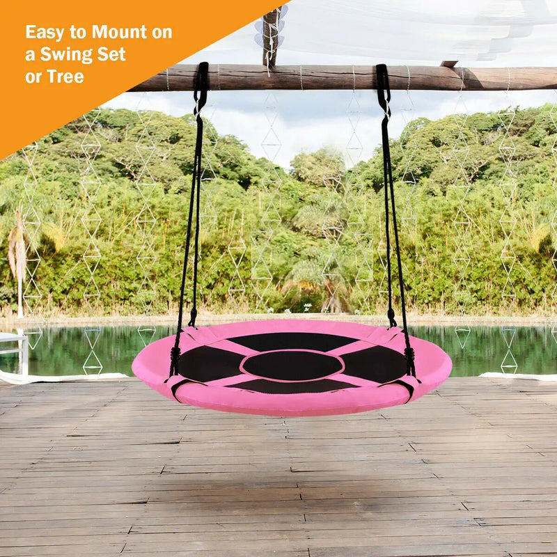 40 Inch Flying Saucer Tree Swing Indoor Outdoor Play Set by DirectDeals