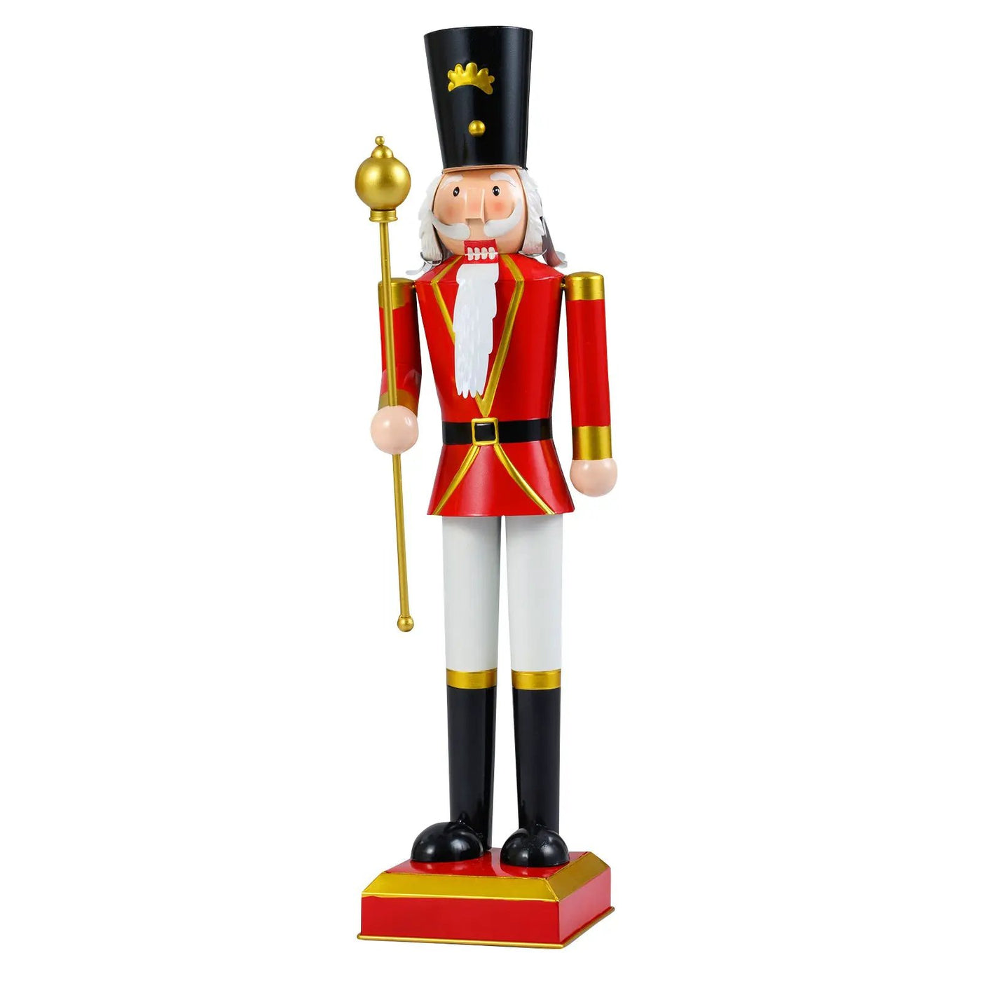 32.5 Inch Christmas Nutcracker with High Hat and Beautiful Scepter by DirectDeals
