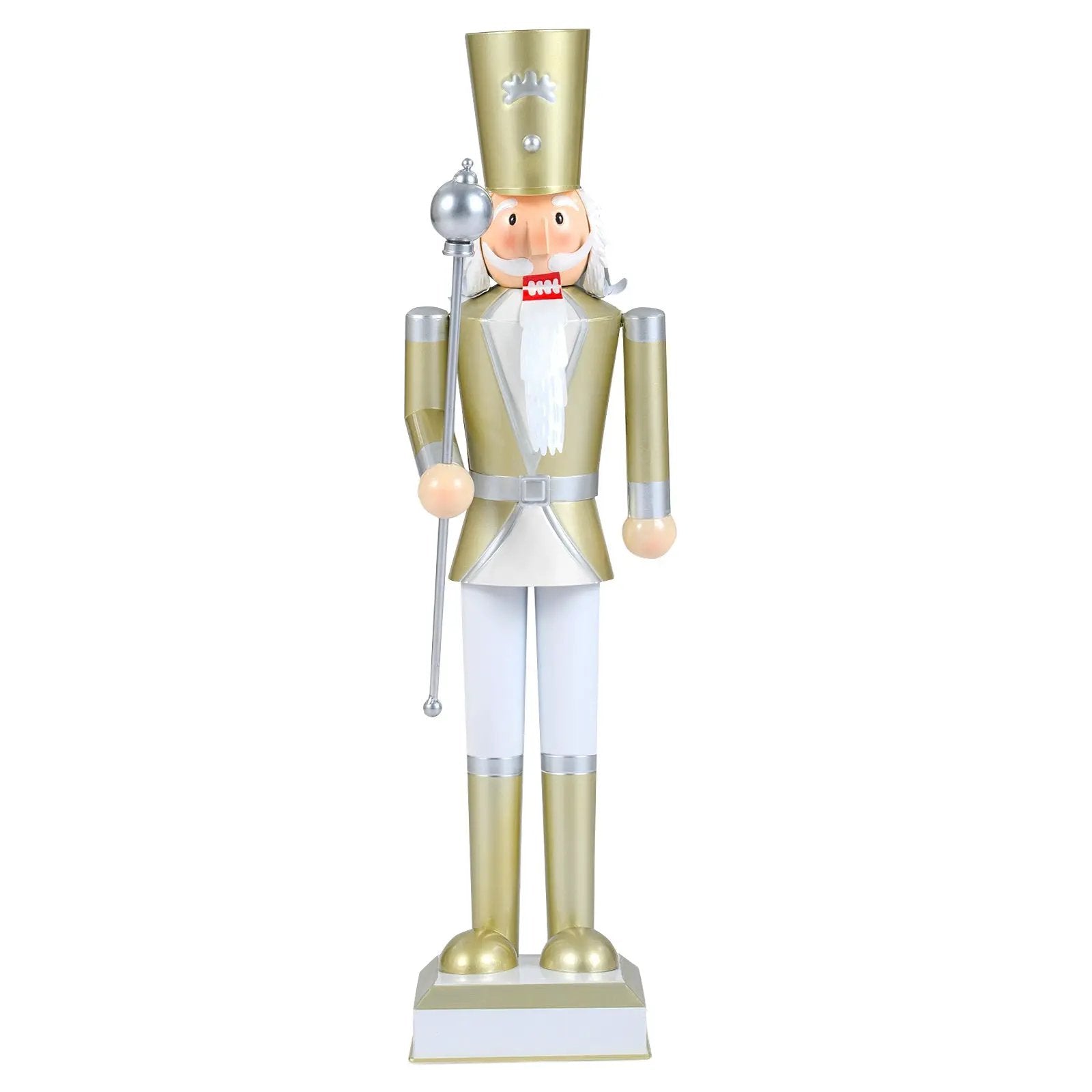 32.5 Inch Christmas Nutcracker with High Hat and Beautiful Scepter by DirectDeals