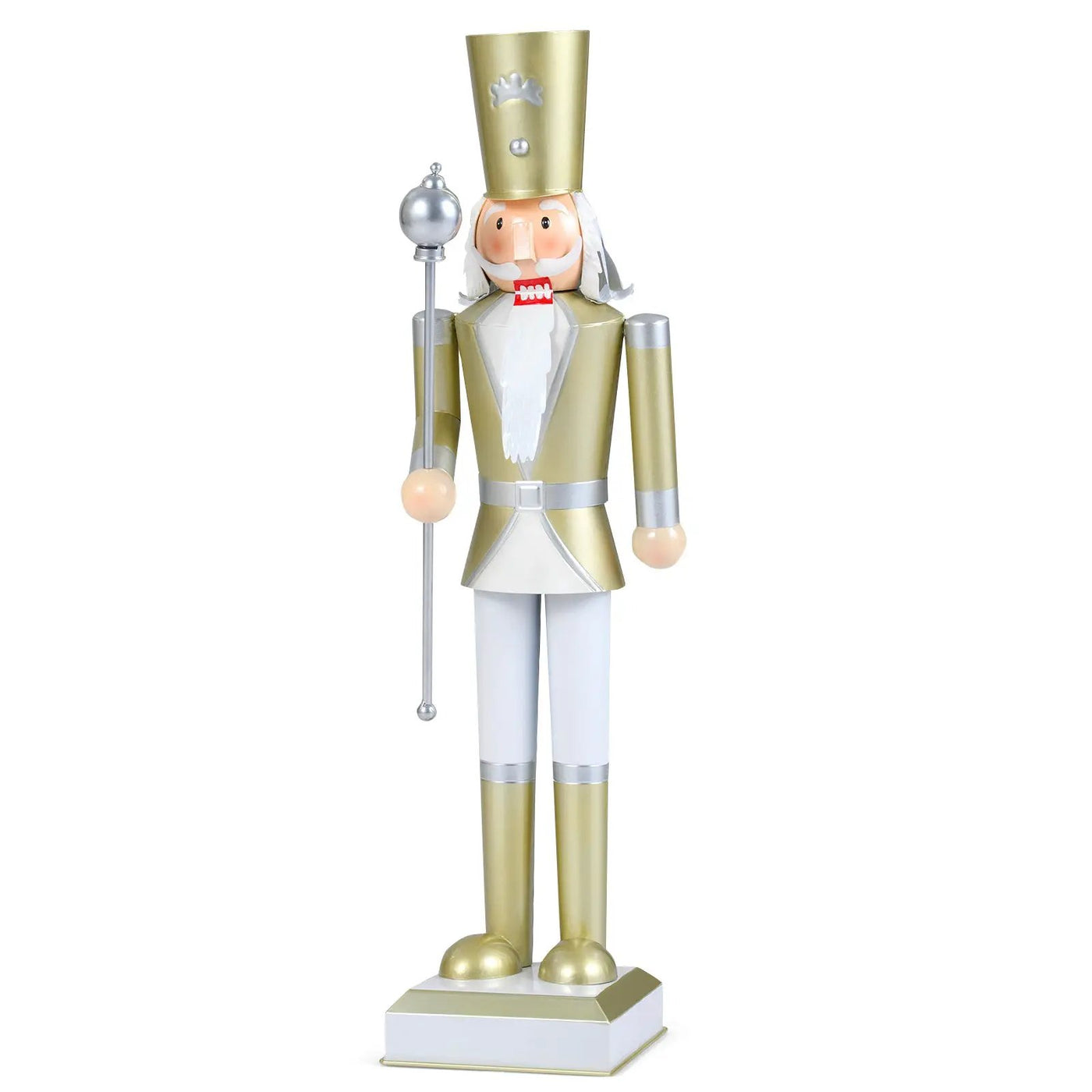 32.5 Inch Christmas Nutcracker with High Hat and Beautiful Scepter by DirectDeals