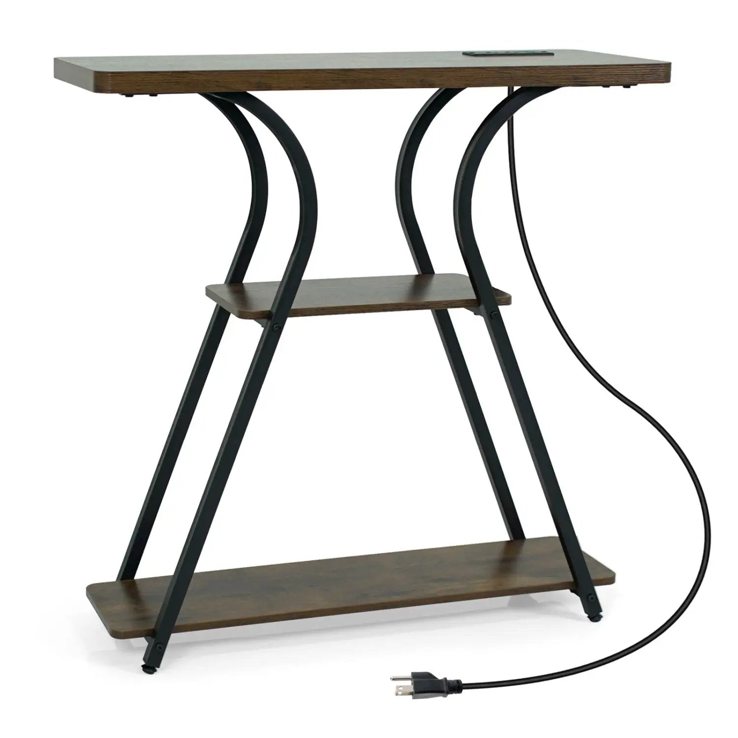 32" Console Table with Power Outlets and LED Lights by DirectDeals