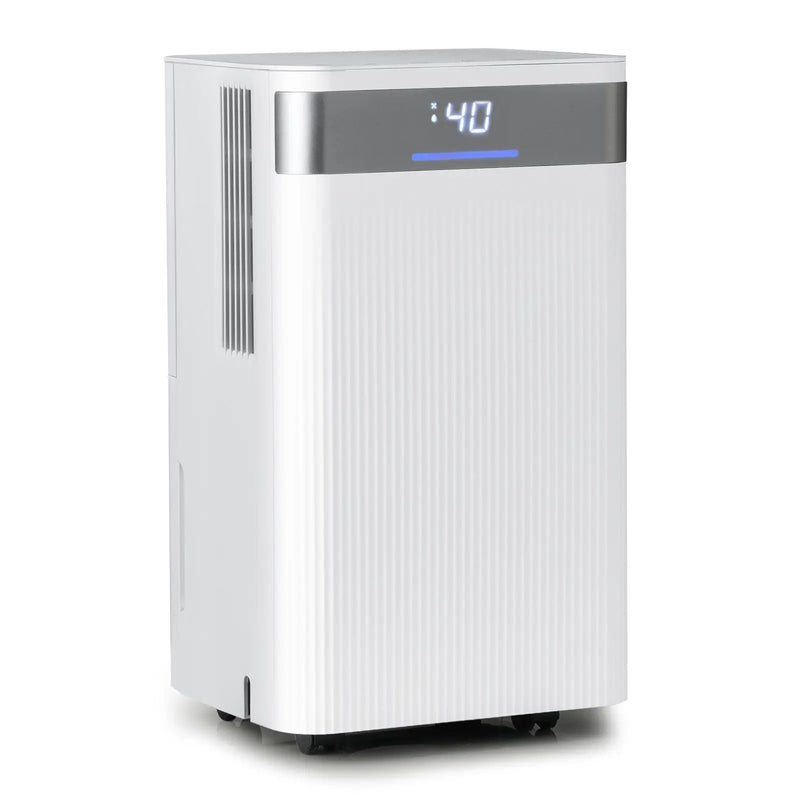 32 Pints 2000 Sq.ft Quiet Dehumidifier for Home with 3 Modes-White by DirectDeals
