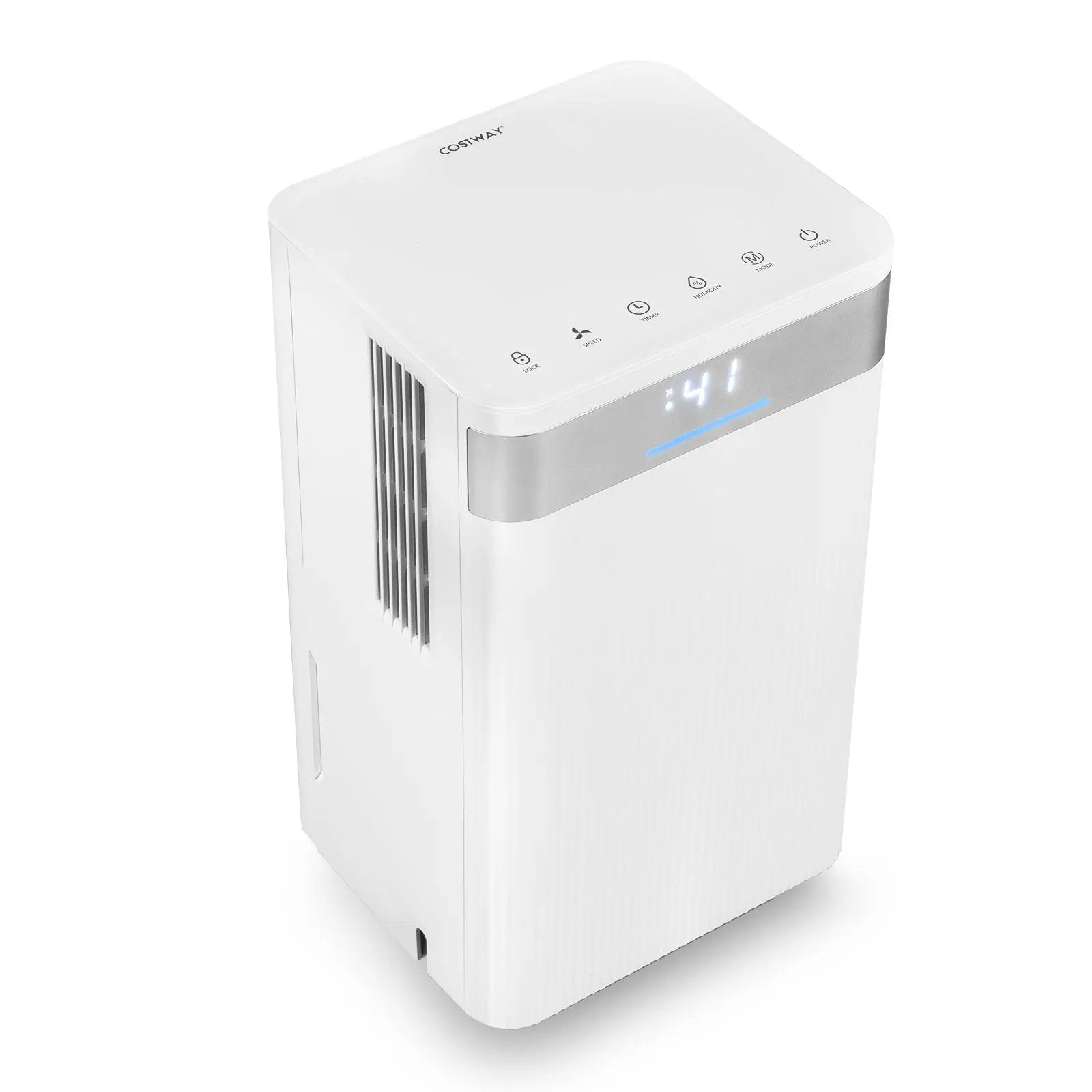 32 Pints 2000 Sq.ft Quiet Dehumidifier for Home with 3 Modes-White by DirectDeals
