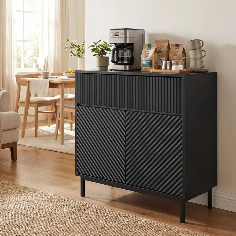 32" Wide Buffet Cabinet with 2 Doors and 1 Drawer for Kitchen by DirectDeals