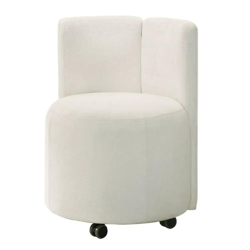 Blayde - Side Chair With Swivel (Set of 2) - White Chenille Fabric by Unique Piece Furniture