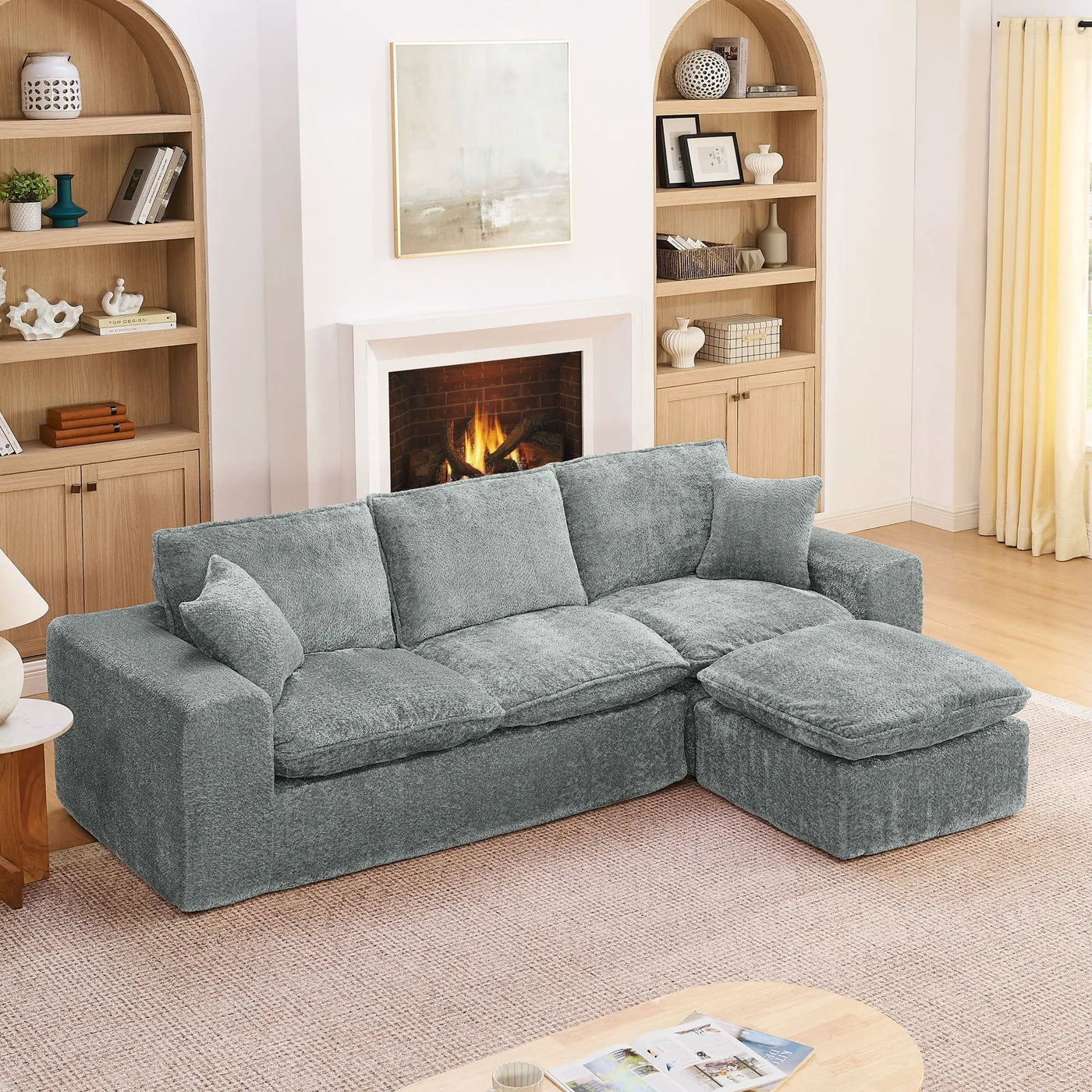 Sectional Sofa With Moveable Ottoman by HouseOfZazla
