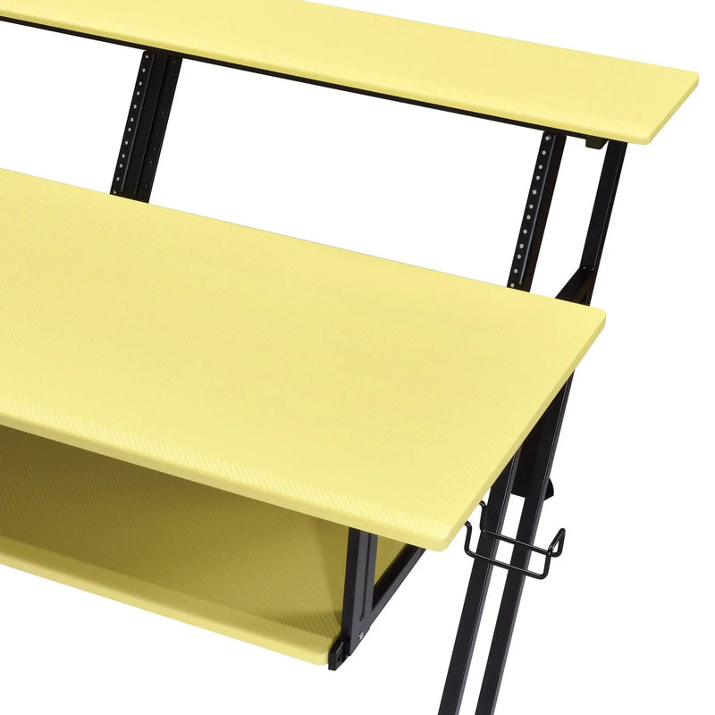 Suitor - Music Recording Studio Desk - Black / Yellow by HouseOfZazla