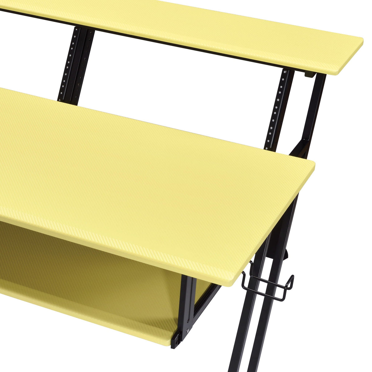 Music Recording Studio Desk with Cable Management - Black and Yellow, photo 2 of 4