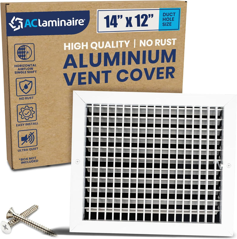 Adjustable Aluminum HVAC Register Vent Cover 14X12 - Box of 10 by HouseOfZazla