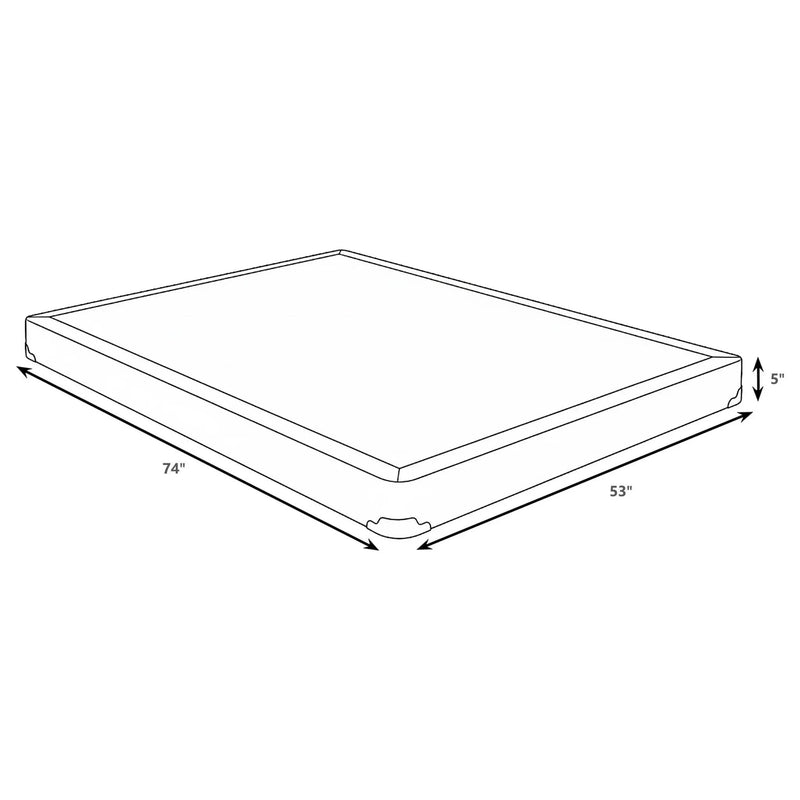 Mercer 5-inch Full Low Profile Box Spring Foundation by Unique Piece Furniture