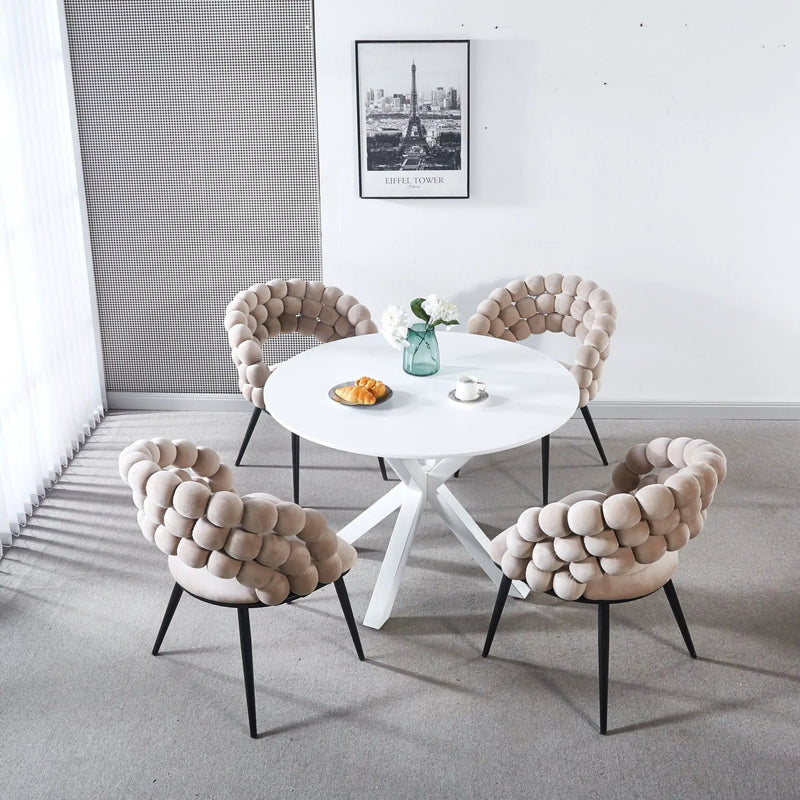 Modern Chair With Tube Legs, Soft Cushions And Comfortable Backrest by HouseOfZazla