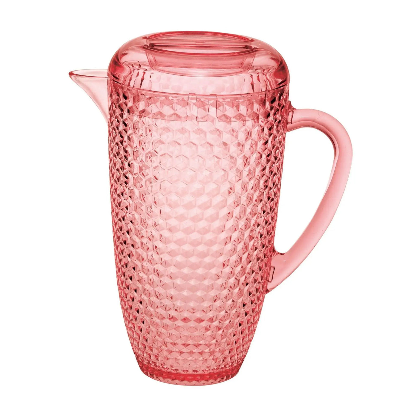 Diamond Cut Unbreakable Plastic Water Pitcher With Lid by HouseOfZazla