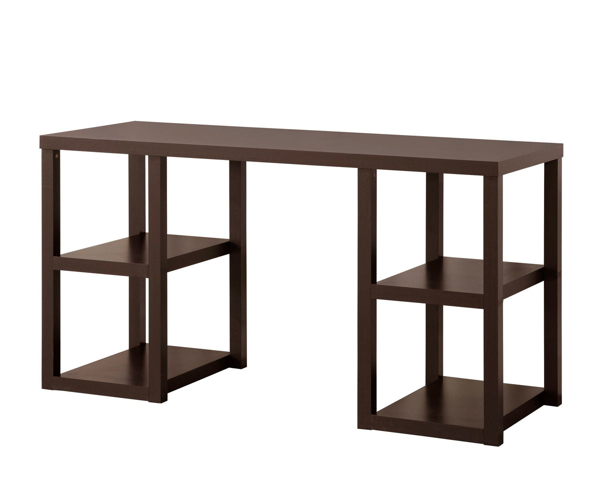 Mahogany Writing Desk with Storage Shelves - 60 Inch Wide, photo 2 of 5