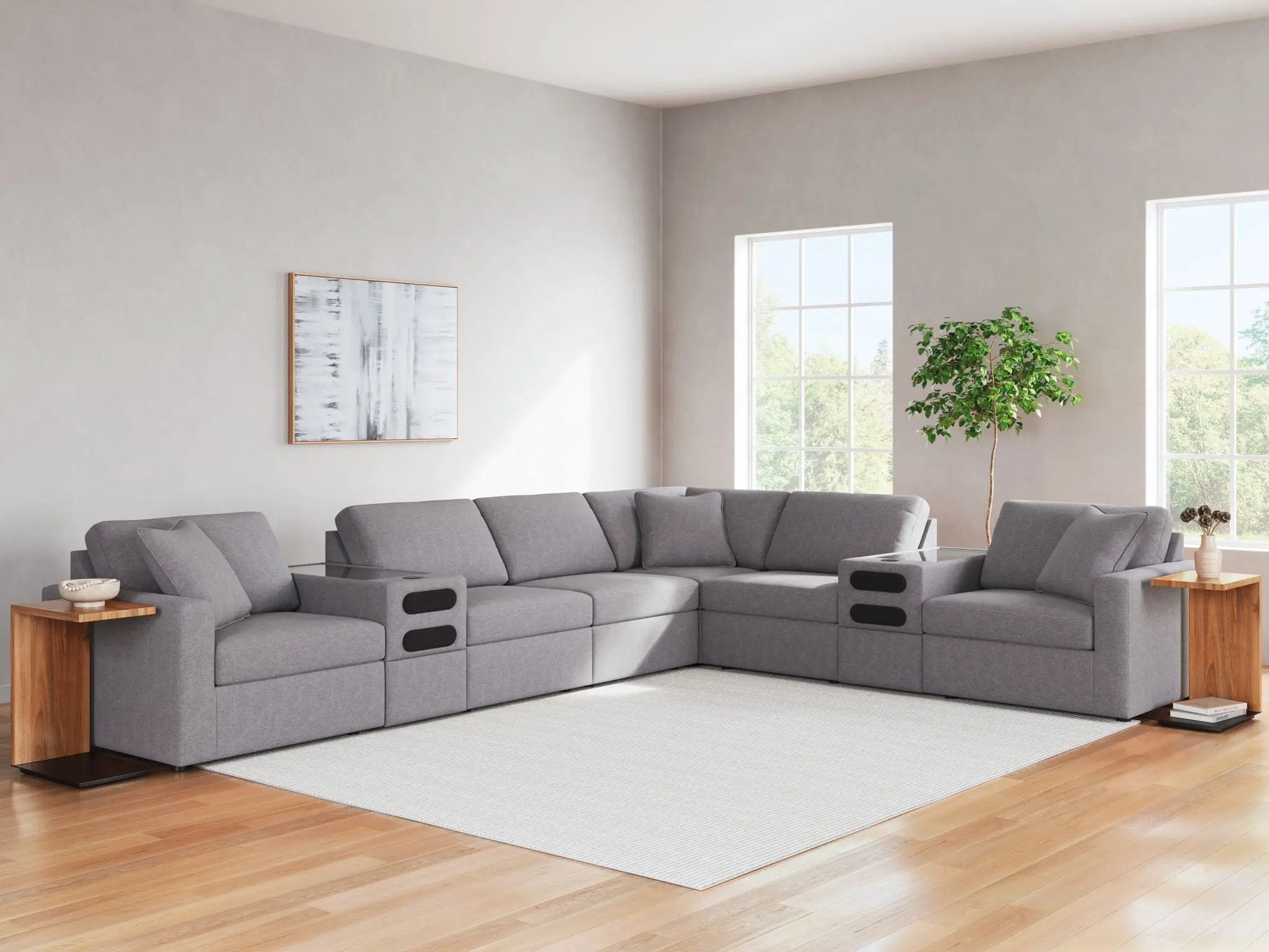 Modmax - Sectional - Granite by Unique Piece Furniture