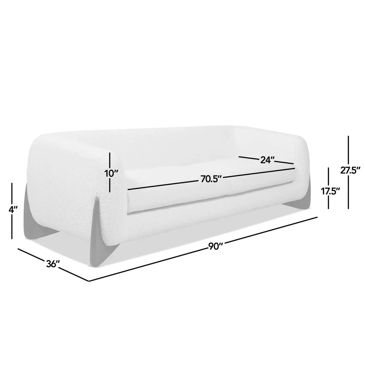 Alpine - Luxurious Upholstery Sherpa Sofa by HouseOfZazla