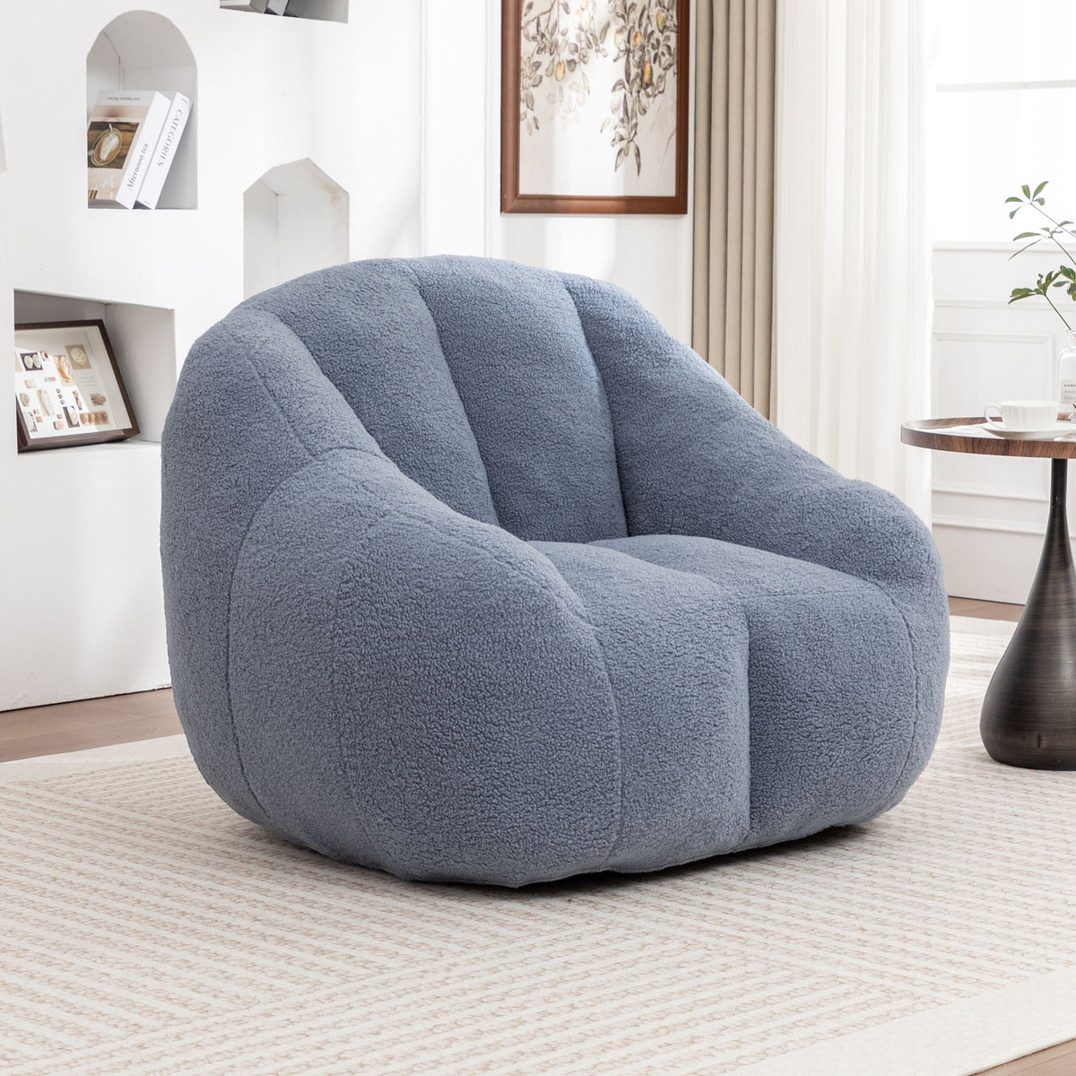 Comfy Bean Bag Chair with Memory Foam Filler - Tufted Soft, photo 12 of 25