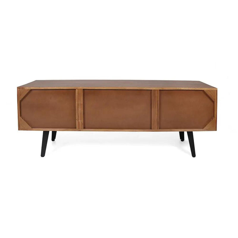 Asther - Acacia Wood TV Cabinet - Natural Wood / Brown by HouseOfZazla