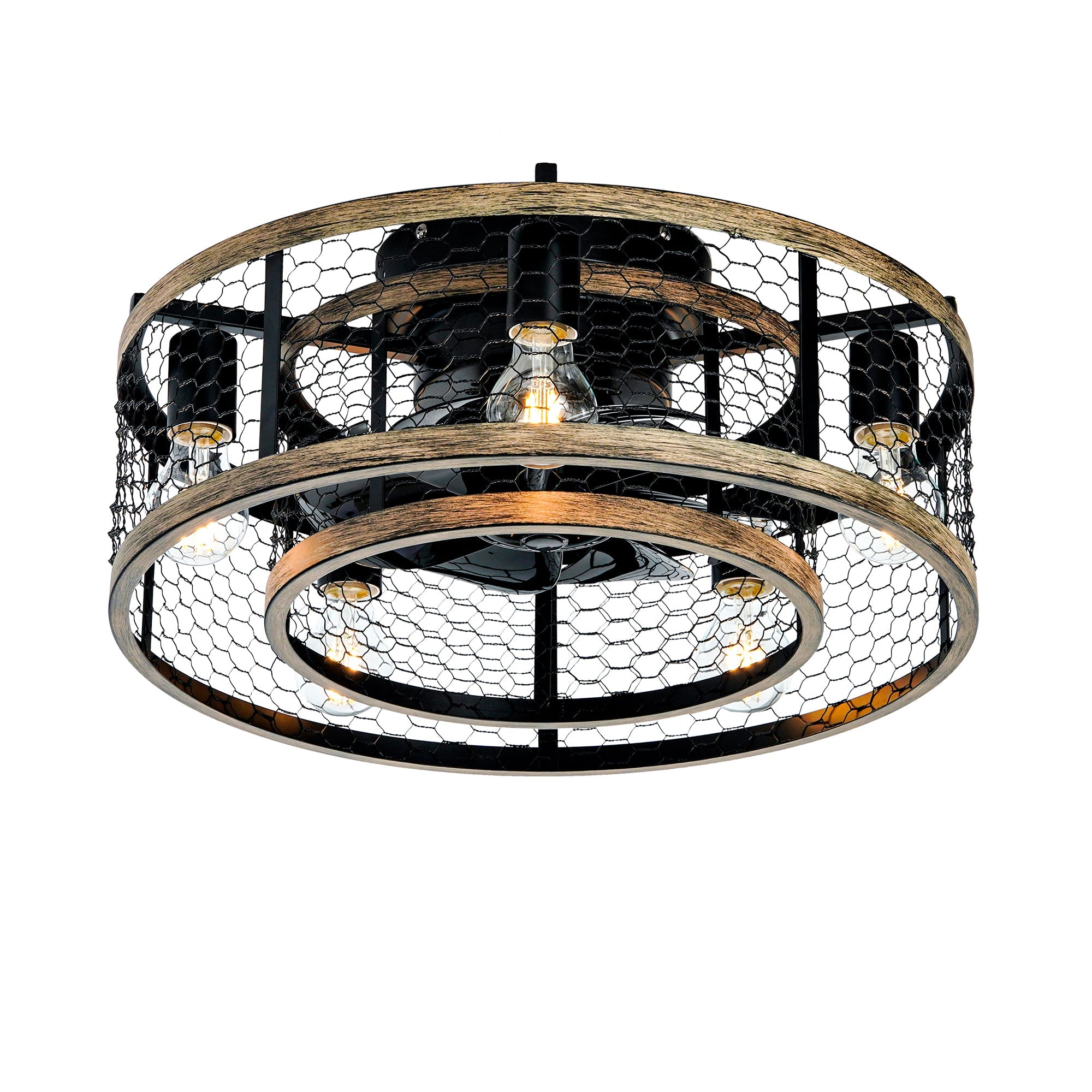 20'' Cage Ceiling Fan With Remote Control by HouseOfZazla